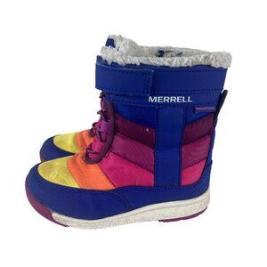 Merrell Toddler Girls sz 8 Rainbow Winter Snow Boots Waterproof